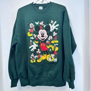 Vintage Velva Sheen Disney Mickey Mouse Graphic Sweatshirt XL Made in USA‎